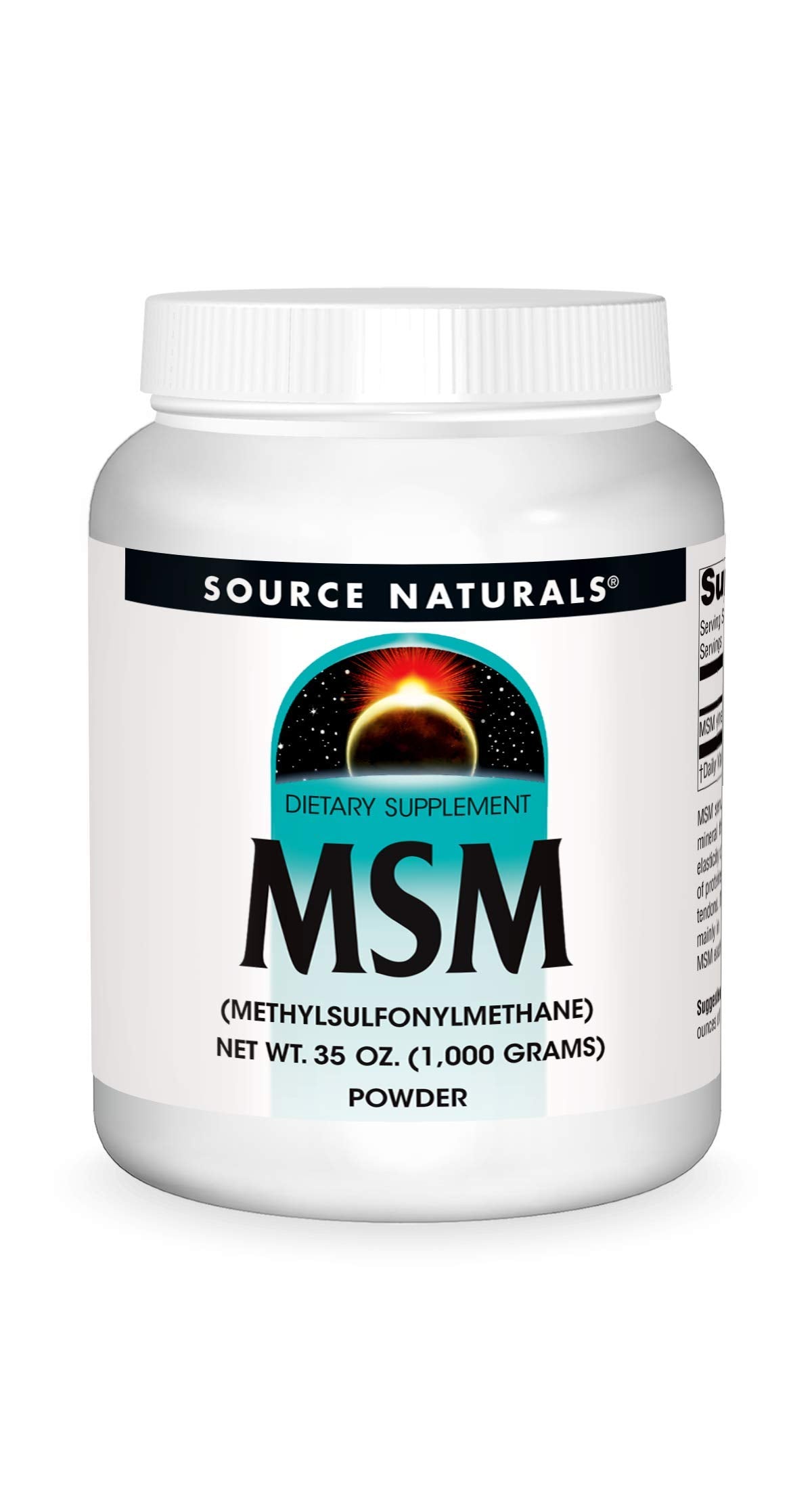 Source Naturals MSM (Methylsulfonylmethane) Powder – 35 oz (1,000 g)