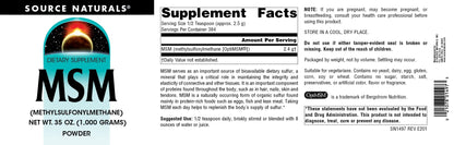Source Naturals MSM (Methylsulfonylmethane) Powder – 35 oz (1,000 g)