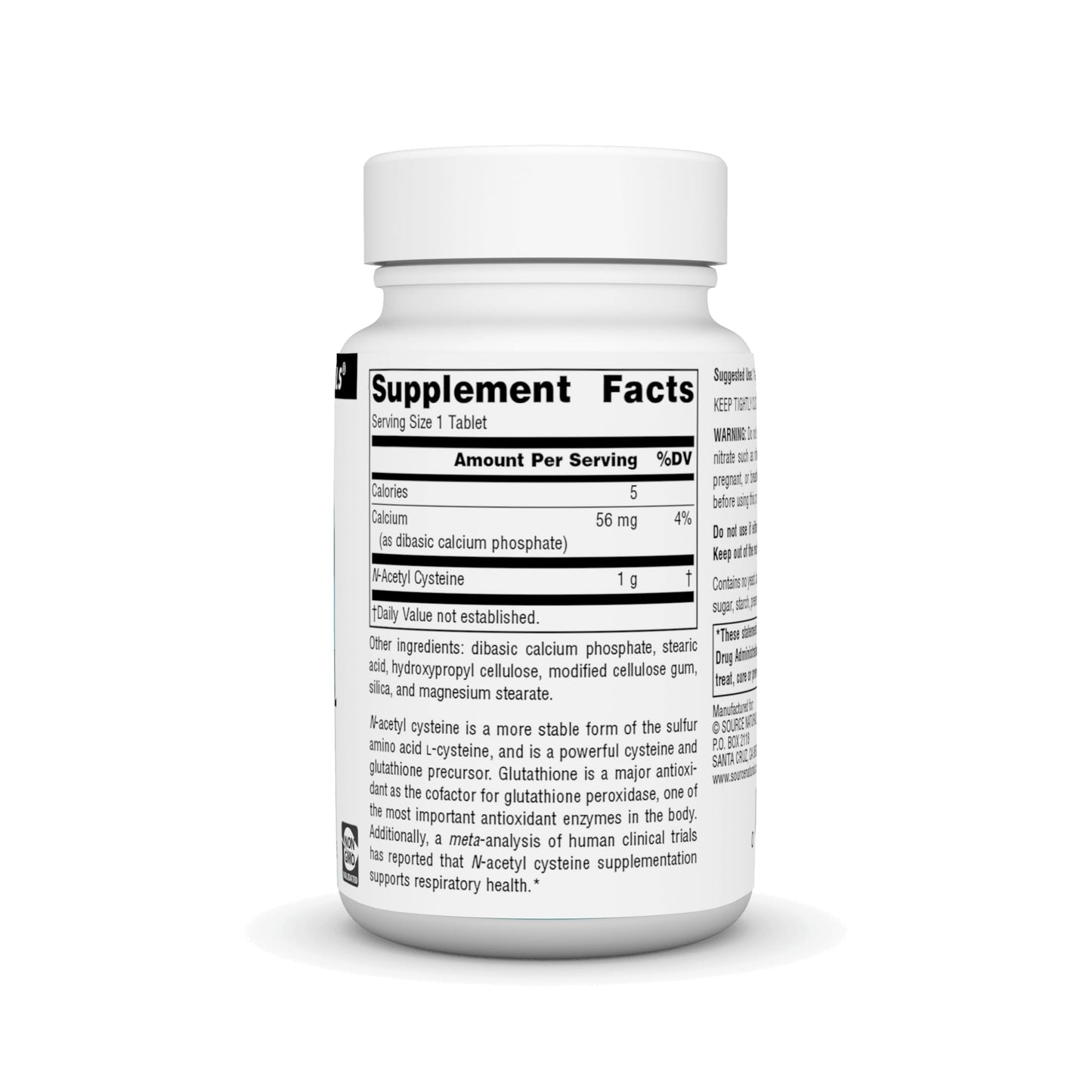 Source Naturals N-Acetyl Cysteine 1000 mg - Antioxidant Support (30 Tablets)