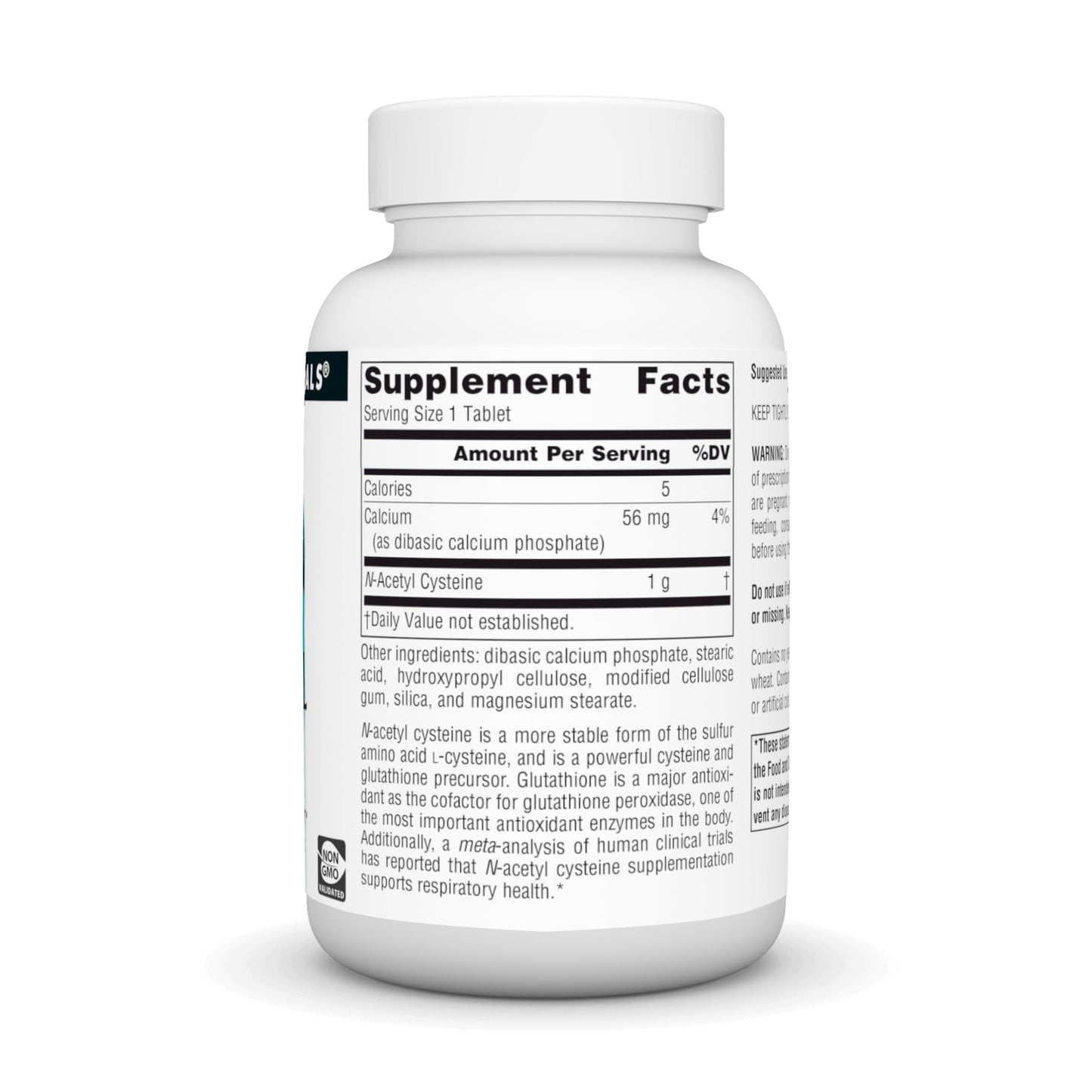 Source Naturals N-Acetyl Cysteine 1000 mg – Antioxidant Support for Respiratory Health | 60 Tablets