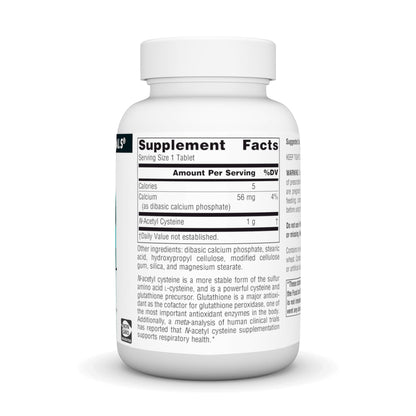 Source Naturals N-Acetyl Cysteine 1000 mg – Antioxidant Support for Respiratory Health | 60 Tablets