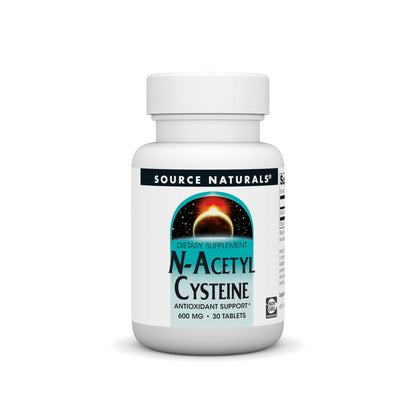 Source Naturals N-Acetyl Cysteine 600 mg – Antioxidant Support, 30 Tablets