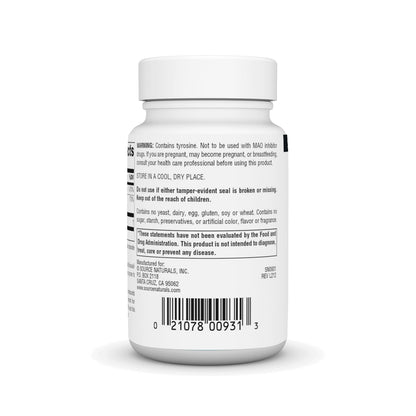 Source Naturals N-Acetyl L-Tyrosine 300 mg - 60 Tablets