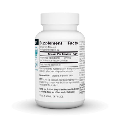 Source Naturals NR Nicotinamide Riboside 300 mg – 60 Vegan Capsules
