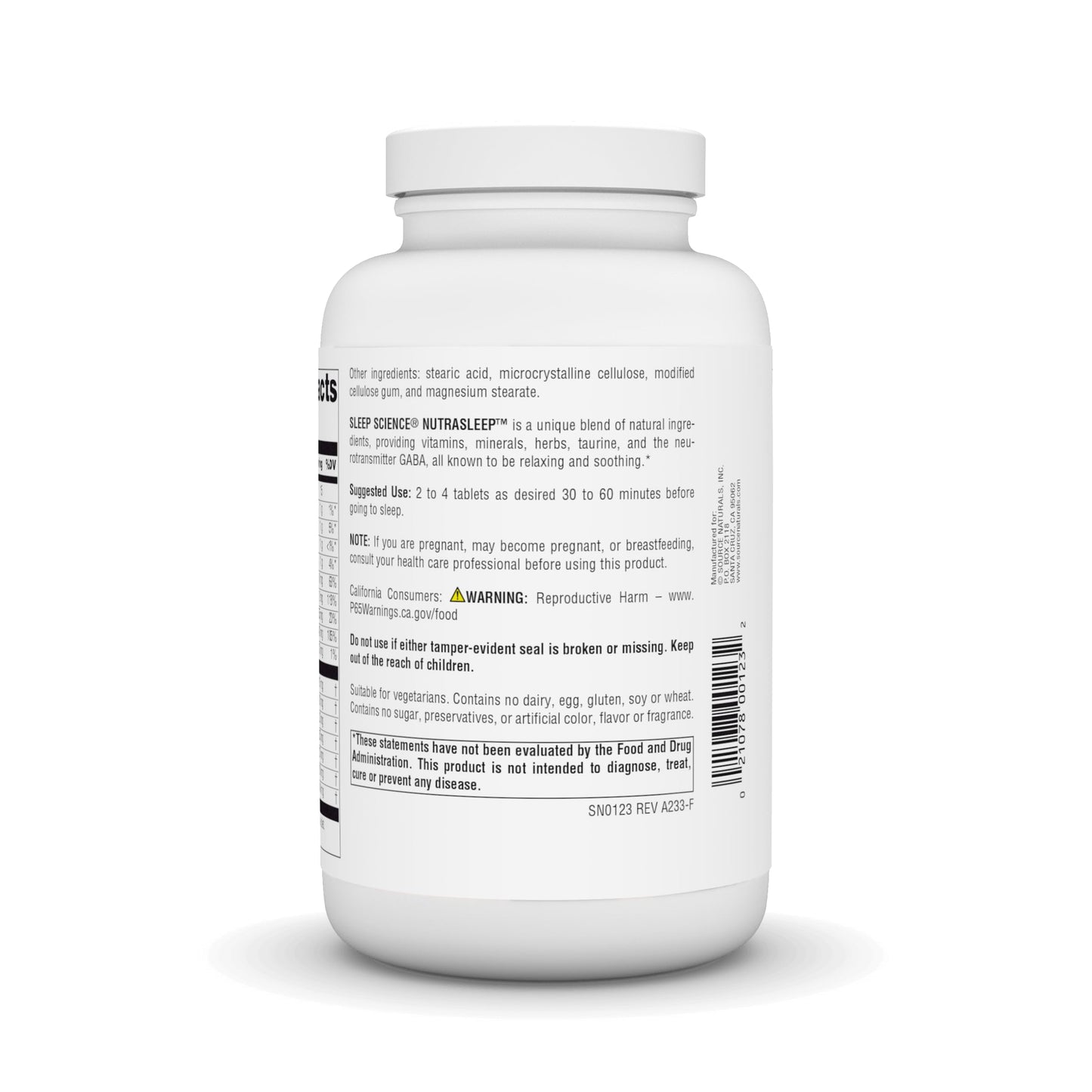 Source Naturals NutraSleep Melatonin-Free Multi-Nutrient & Herb Complex – 200 Tablets