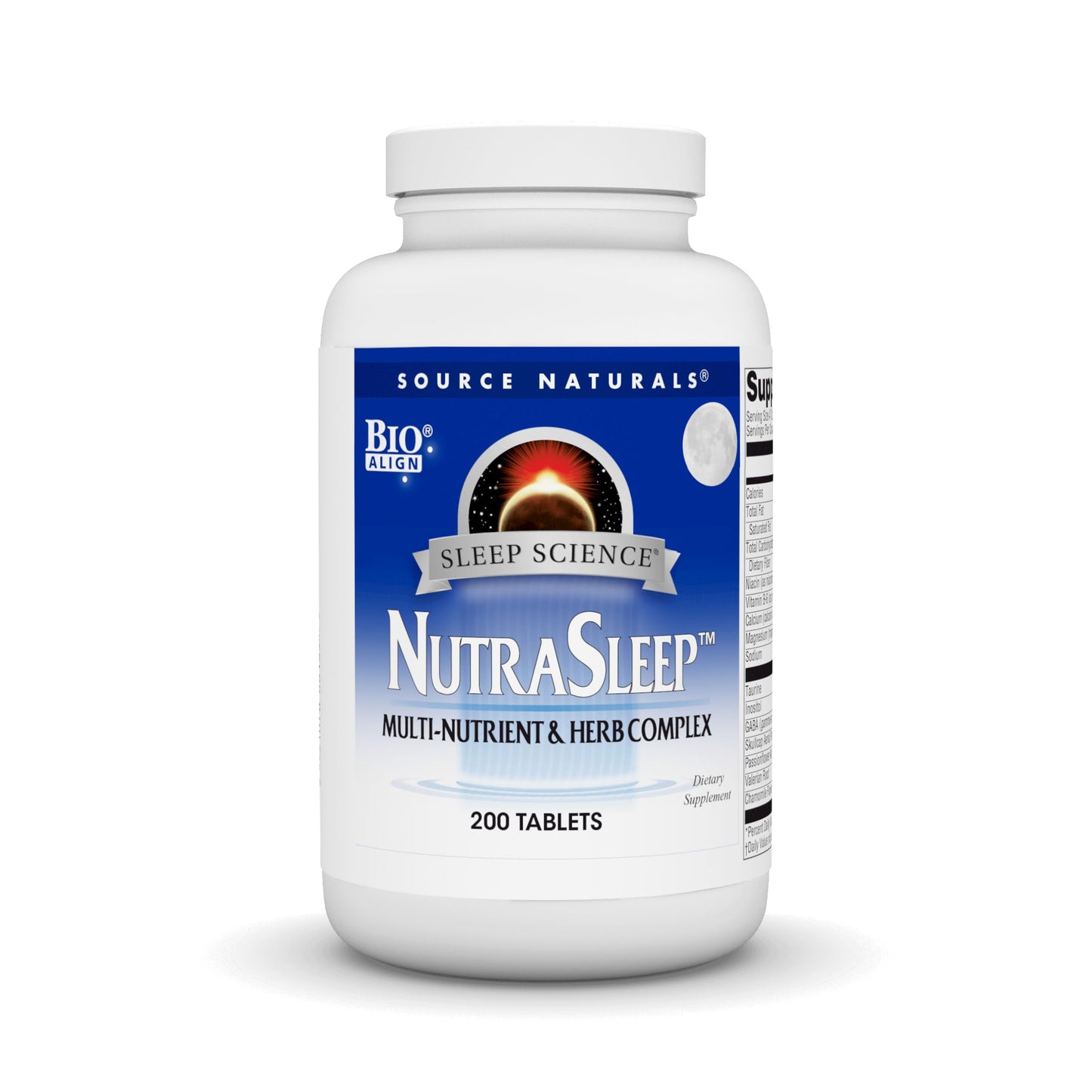 Source Naturals NutraSleep Melatonin-Free Multi-Nutrient & Herb Complex – 200 Tablets
