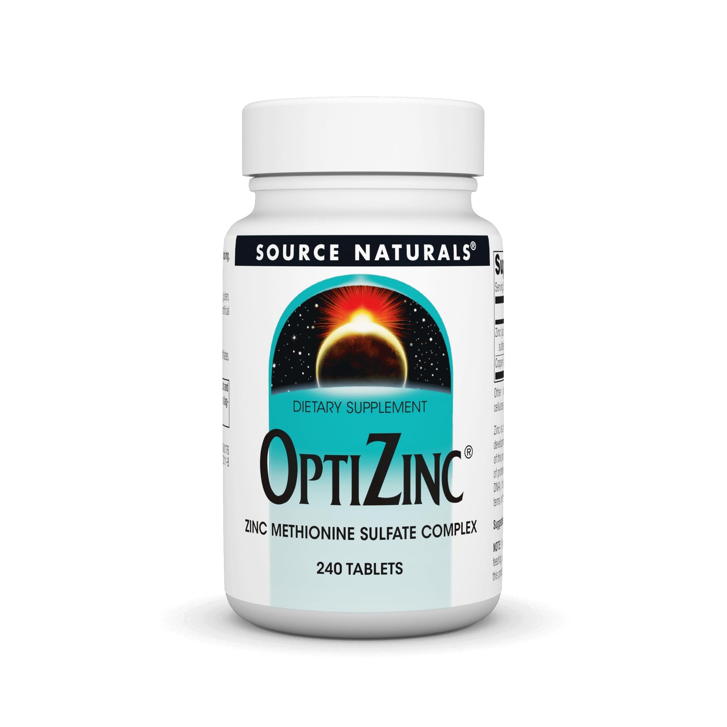 Source Naturals OptiZinc Zinc Monomethionine Sulfate Complex – 240 Tablets | Dietary Supplement