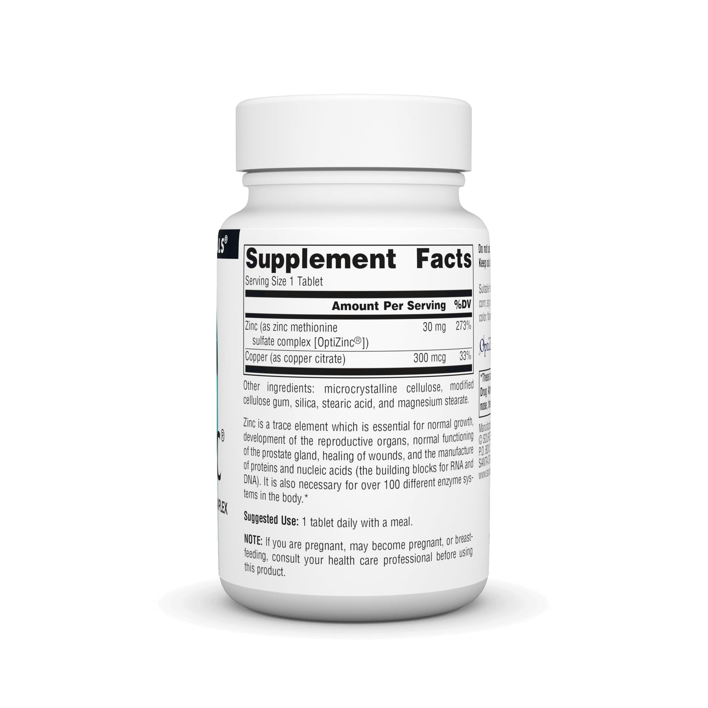Source Naturals OptiZinc Zinc Monomethionine Sulfate Complex – 240 Tablets | Dietary Supplement