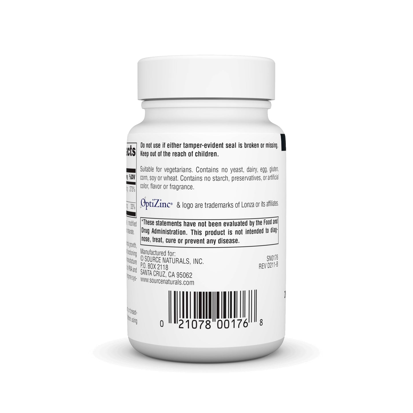Source Naturals OptiZinc Zinc Monomethionine Sulfate Complex – 240 Tablets | Dietary Supplement