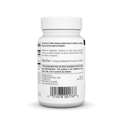 Source Naturals OptiZinc Zinc Monomethionine Sulfate Complex – 240 Tablets | Dietary Supplement