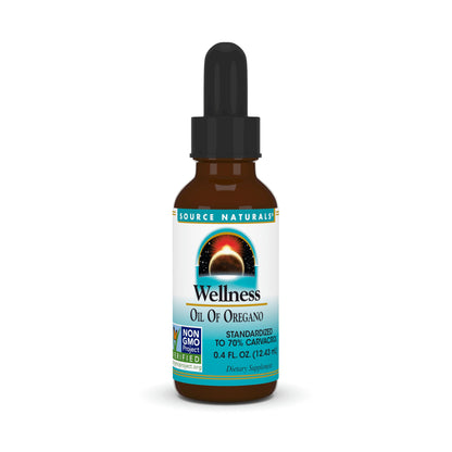 Source Naturals Oregano Oil 70% Carvacrol, 0.4 fl oz – Immune Support