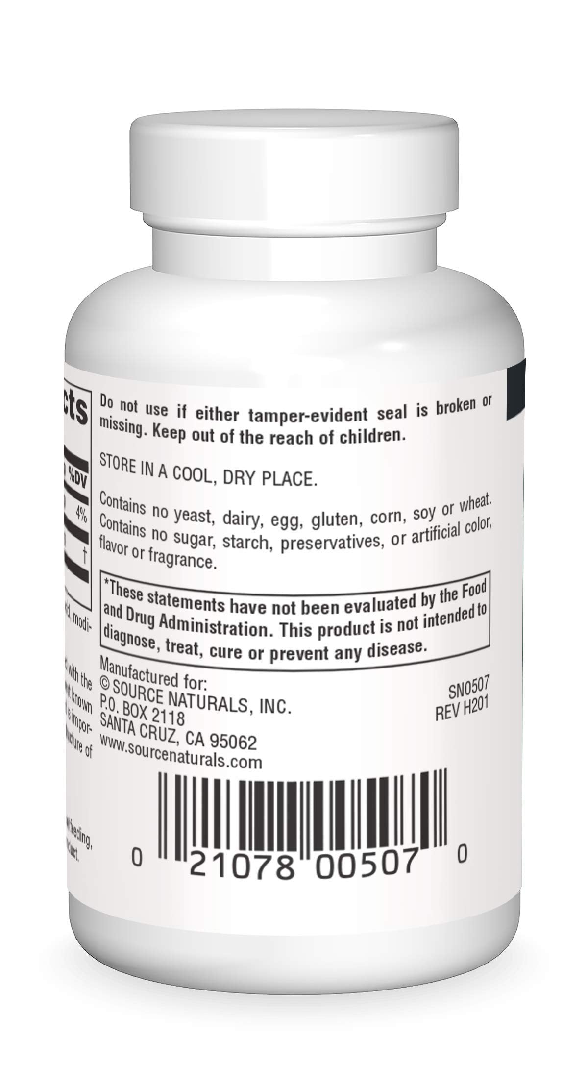 Source Naturals PABA 100 mg Dietary Supplement - 100 Tablets | para-Amino Benzoic Acid