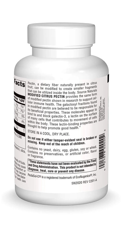 Source Naturals PectImmune: Modified Citrus Pectin for Cellular Immune Health, 750 mg, 120 capsules BritishVita | Premium UK Vitamins & Wellness Supplements