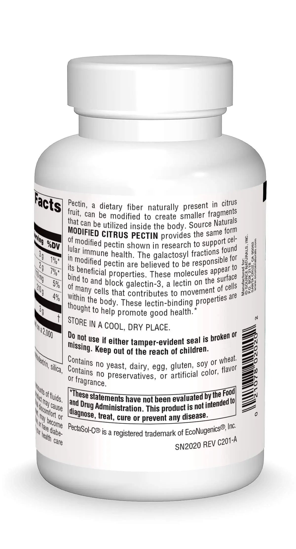Source Naturals PectImmune: Modified Citrus Pectin for Cellular Immune Health, 750 mg, 120 capsules BritishVita | Premium UK Vitamins & Wellness Supplements