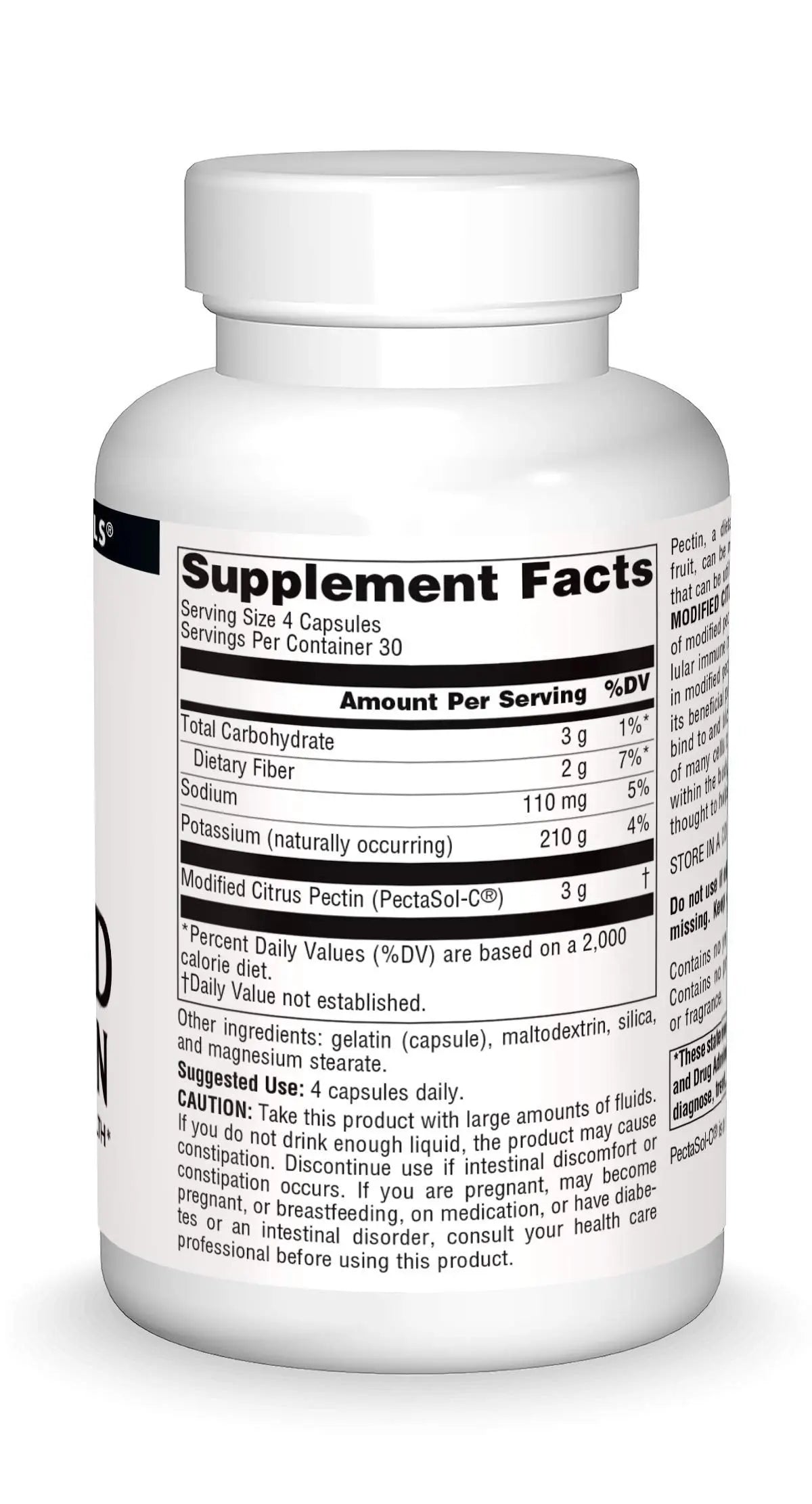Source Naturals PectImmune: Modified Citrus Pectin for Cellular Immune Health, 750 mg, 120 capsules BritishVita | Premium UK Vitamins & Wellness Supplements