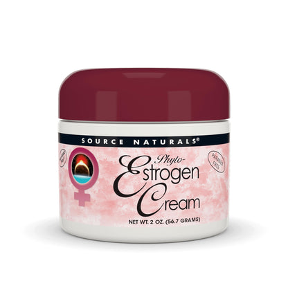 Source Naturals Phyto-Estrogen Cream - Paraben-Free, Non-GMO Soy, 2 oz