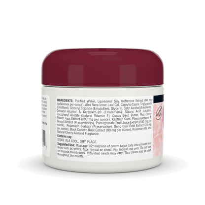 Source Naturals Phyto-Estrogen Cream - Paraben-Free, Non-GMO Soy, 2 oz