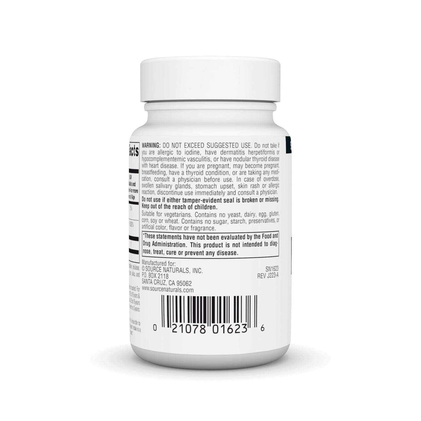 Source Naturals Potassium Iodide 32.5 mg - 60 Tablets