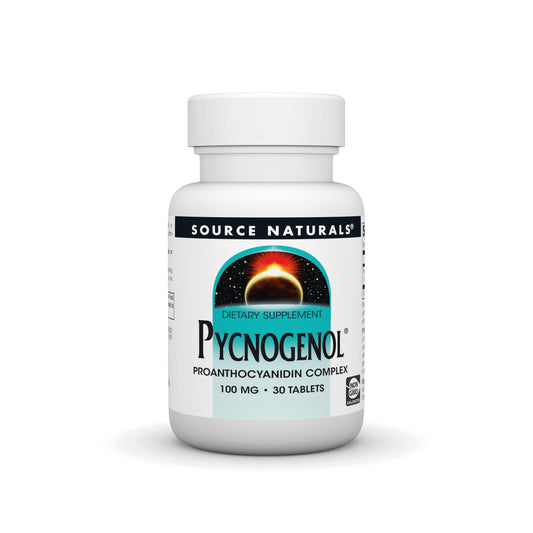 Source Naturals Pycnogenol 100 mg Proanthocyanidin Complex - 30 Tablets BritishVita | Premium UK Vitamins & Wellness Supplements