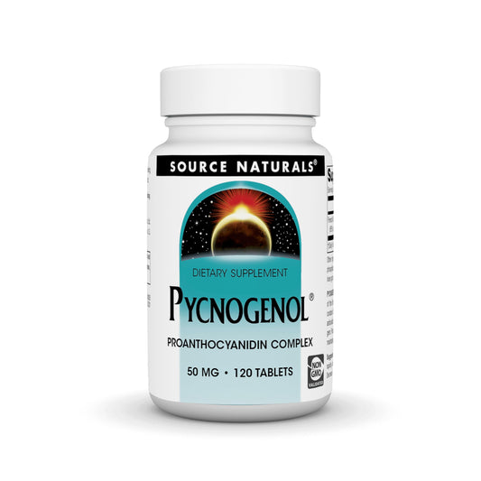 Source Naturals Pycnogenol 50 mg Proanthocyanidin Complex – 120 Tablets BritishVita | Premium UK Vitamins & Wellness Supplements