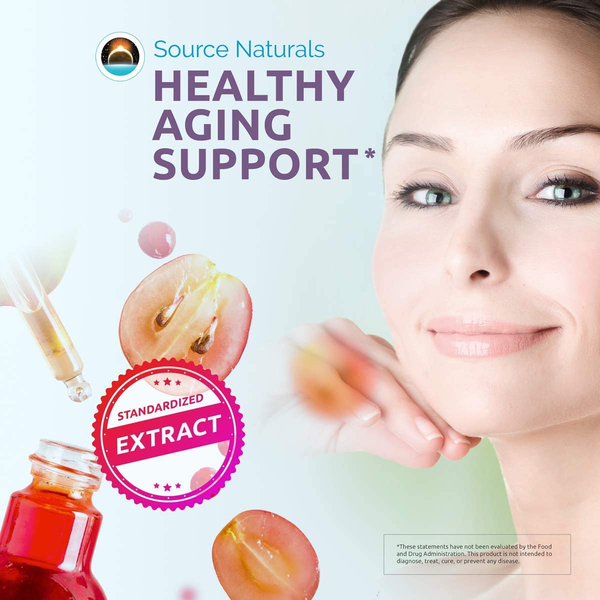 Source Naturals Resveratrol 100 mg - 60 Vegetarian Capsules | Heart Health & Healthy Aging