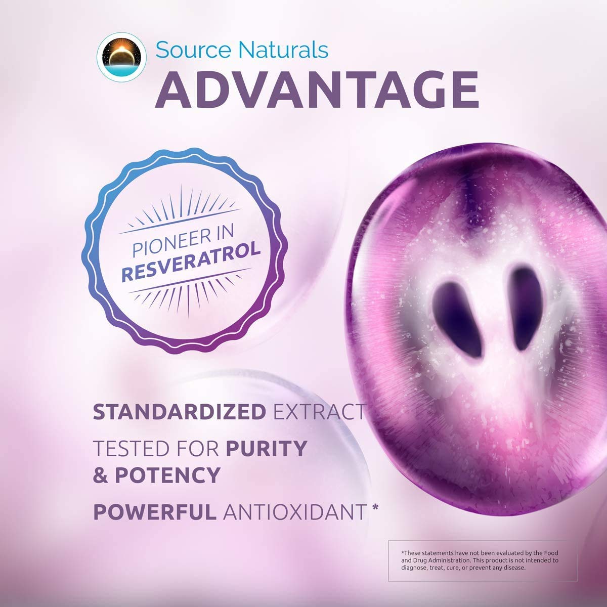 Source Naturals Resveratrol 200 for Healthy Aging, 200 mg - 120 Tablets