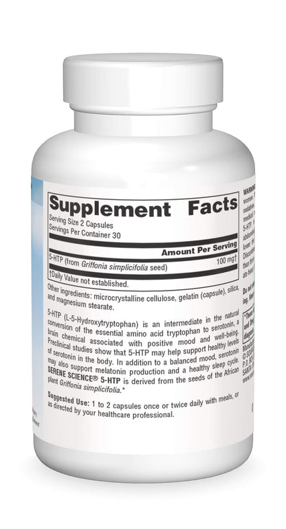 Source Naturals Serene Science 5-HTP 50 mg - 60 Capsules