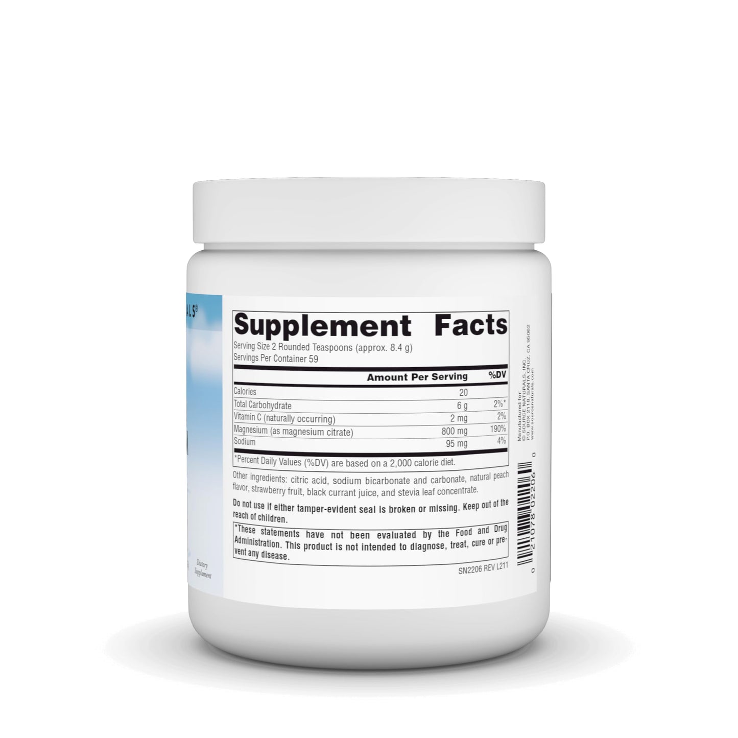 Source Naturals Serene Science Magnesium Serene – Berry Flavor, 17.6 oz