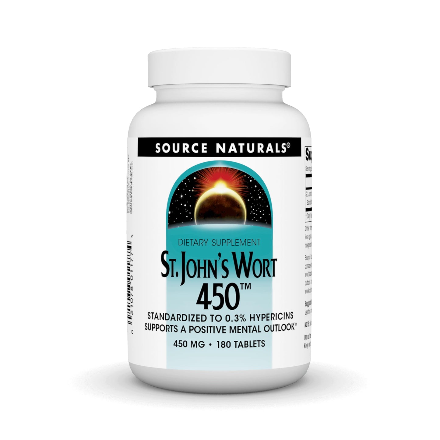 Source Naturals St. John’s Wort 450 mg – Supports Positive Mood | 180 Tablets