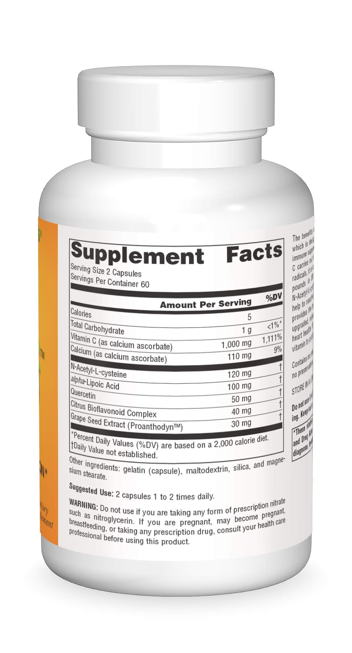 Source Naturals Systemic C 500mg - 120 Capsules | Immune Support & Antioxidant Vitamin C