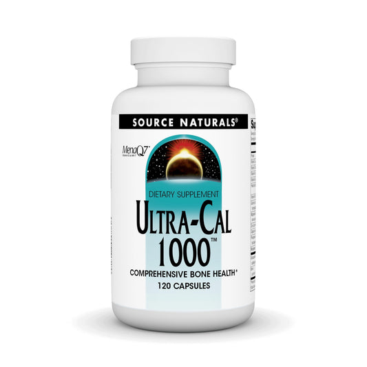 Source Naturals Ultra-Cal 1000 Calcium - Bone Health, 120 Capsules BritishVita | Premium UK Vitamins & Wellness Supplements
