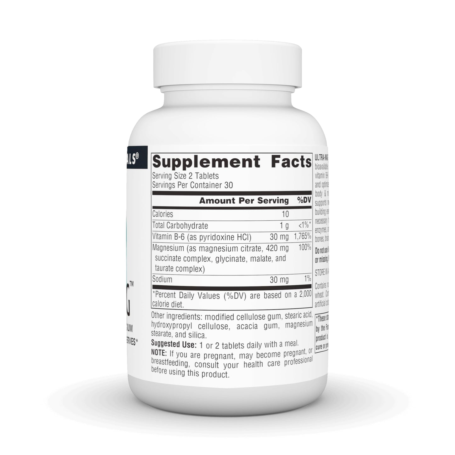 Source Naturals Ultra-Mag 5-in-1 Magnesium – 60 Vegan Tablets | Relaxes Muscles & Calms Nerves
