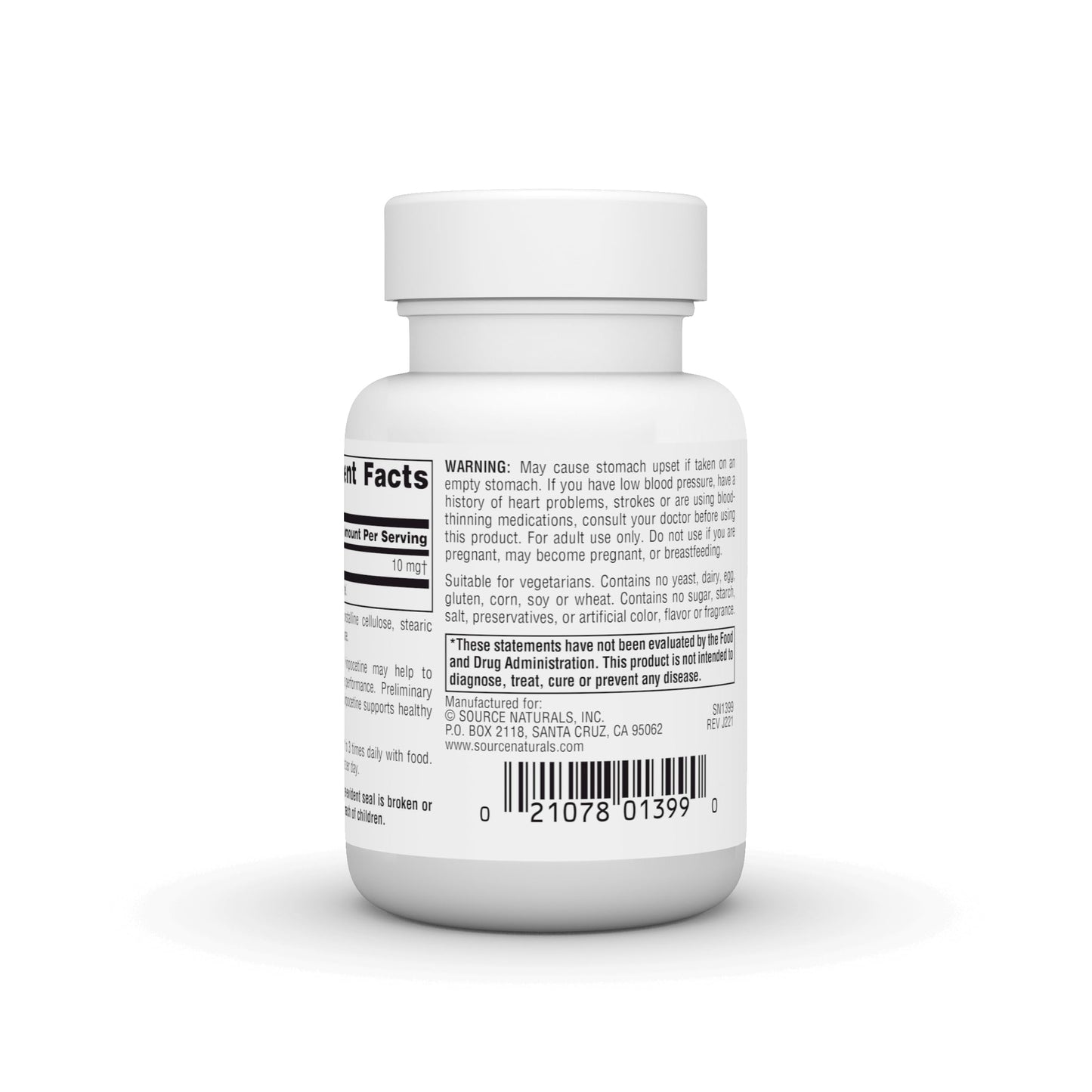 Source Naturals Vinpocetine 10 mg Tablets - 120 ct | Cognitive Support