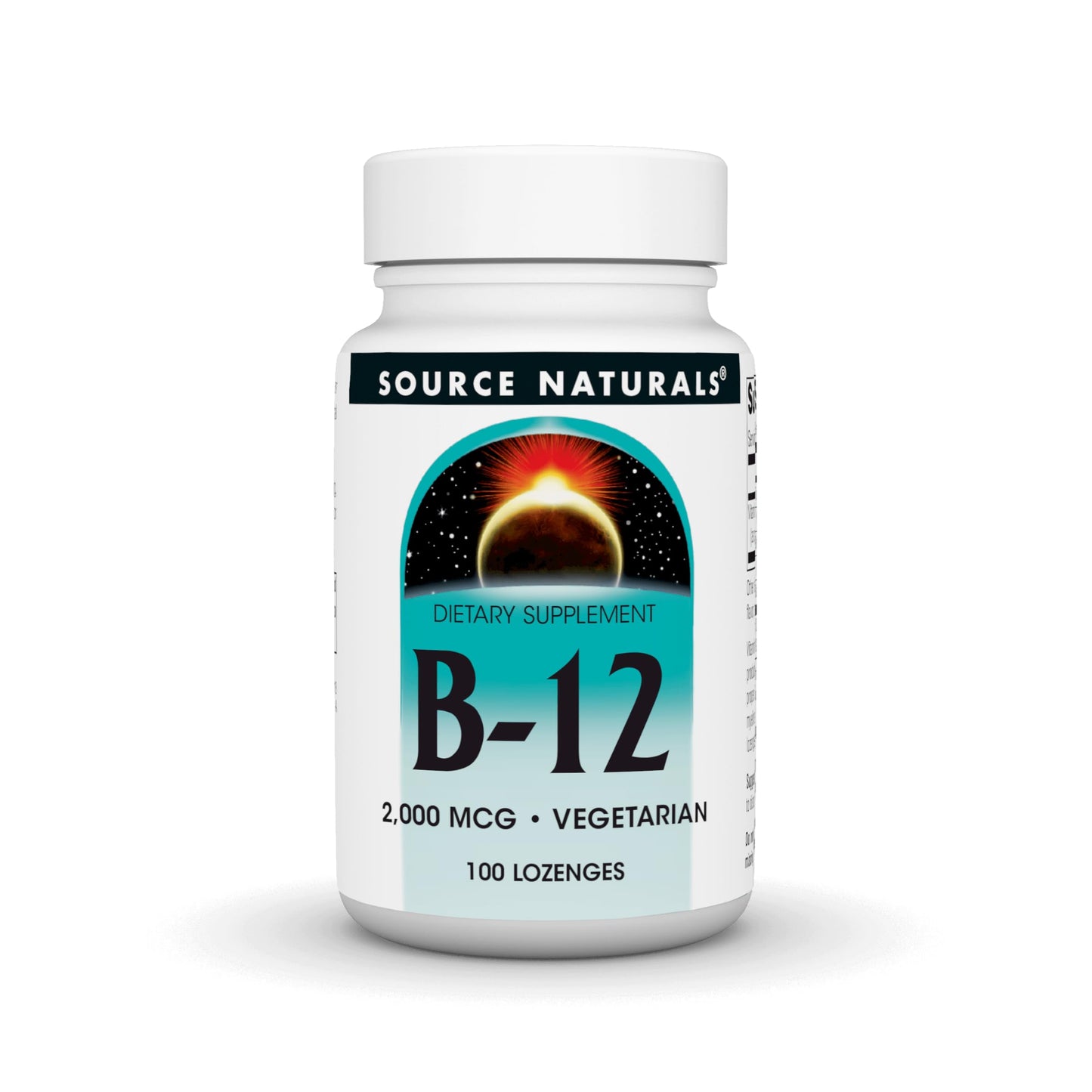 Source Naturals Vitamin B-12 2000 mcg - 100 Lozenges