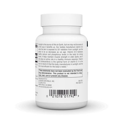 Source Naturals Vitamin D-3 Bioactve Form 1000 IU (25 mcg) – Supports Bone & Immune Health | 200 Tablets