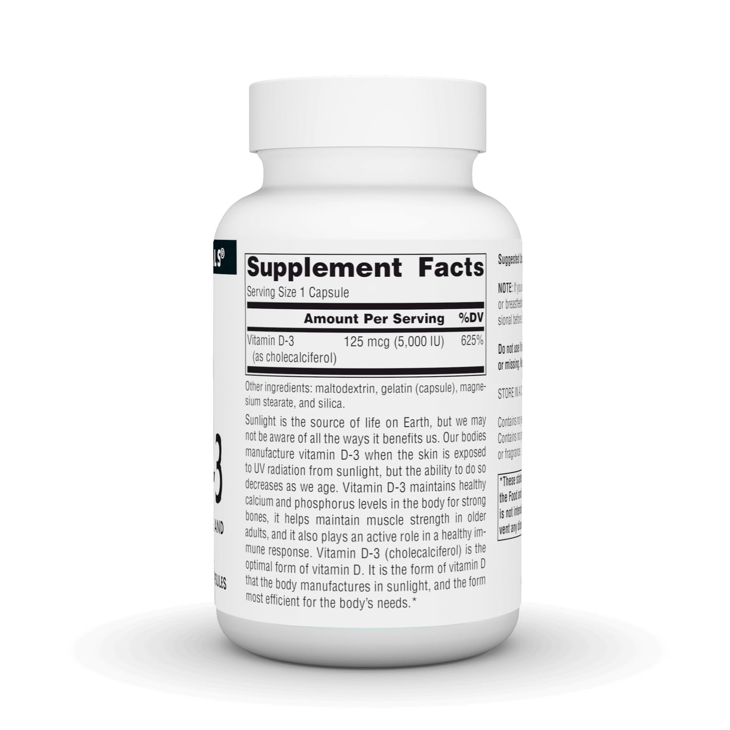 Source Naturals Vitamin D-3 Bioactive Form for Bone & Immune Health* 5000 iu - 120 Capsules