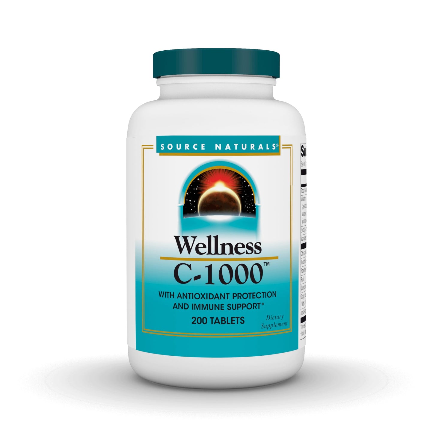 Source Naturals Wellness C-1000 – Vitamin C Immune Support + Antioxidants | 200 Tablets
