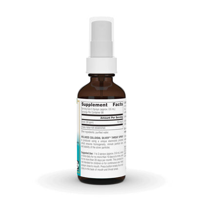 Source Naturals Wellness Colloidal Silver Throat Spray - 30 PPM - 2 Fluid oz