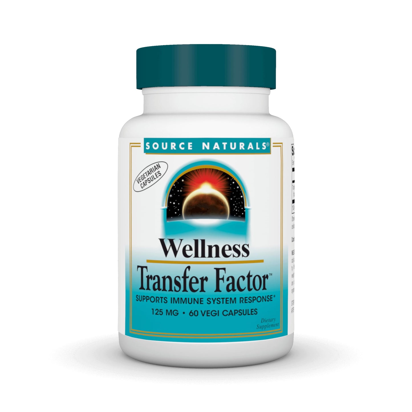 Source Naturals Wellness Transfer Factor 125 mg - 60 Veg Capsules | Immune Support
