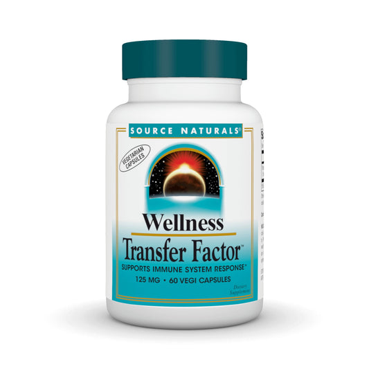 Source Naturals Wellness Transfer Factor 125 mg - 60 Veg Capsules | Immune Support BritishVita | Premium UK Vitamins & Wellness Supplements