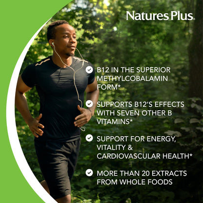 NaturesPlus Source of Life Garden Organic Vitamin B12 1000 mcg | 60 Vegan Capsules