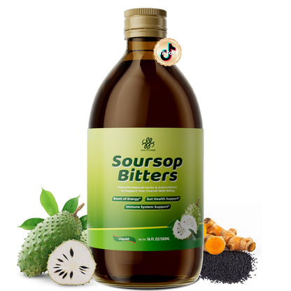 Soursop Bitters Liquid with Black Seed, Moringa & Turmeric | 16 fl oz