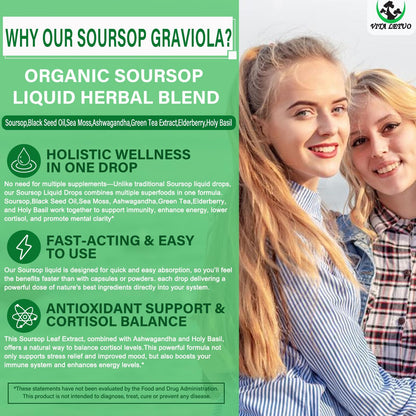 Soursop Drops – Immune & Digestive Support with Sea Moss & Superfoods