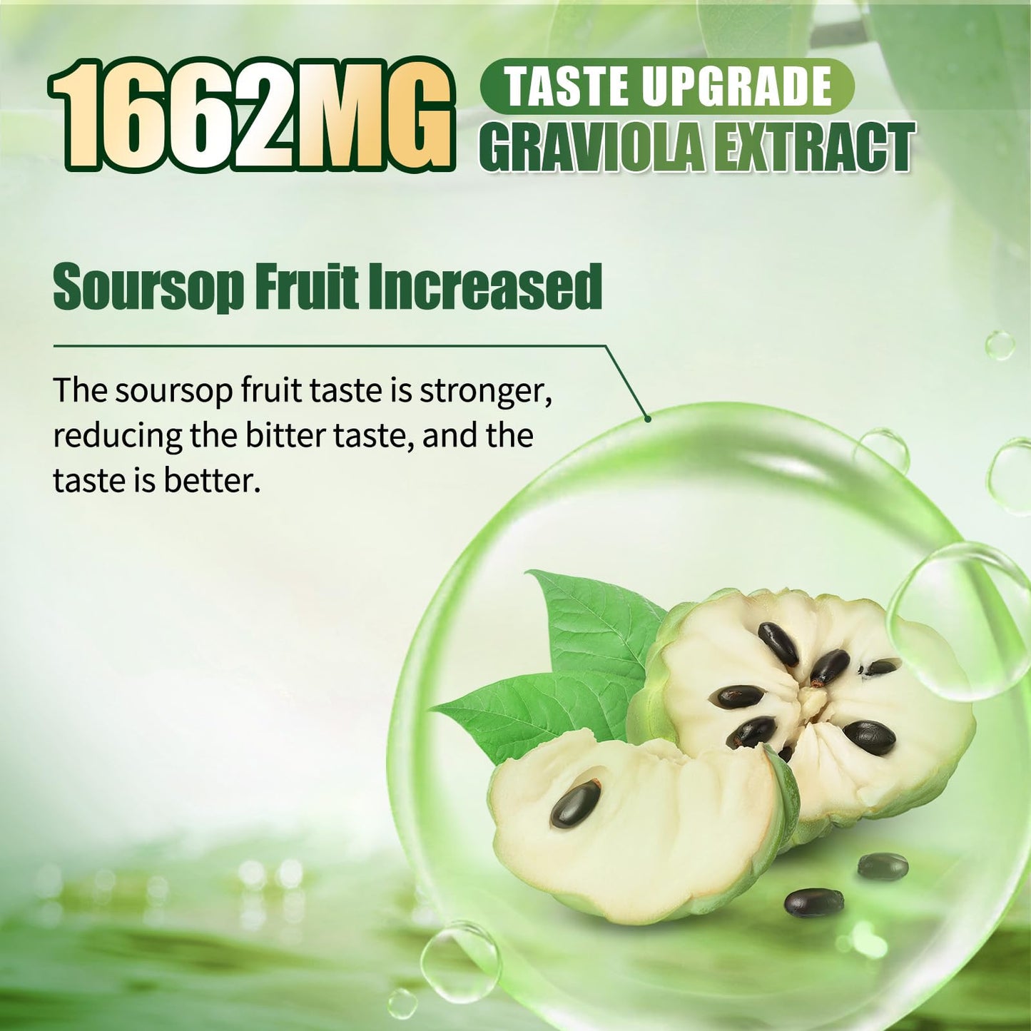 Soursop Bitters Liquid – 15-in-1 Herbal Tea with Black Seed, Turmeric & Moringa (8 fl oz)