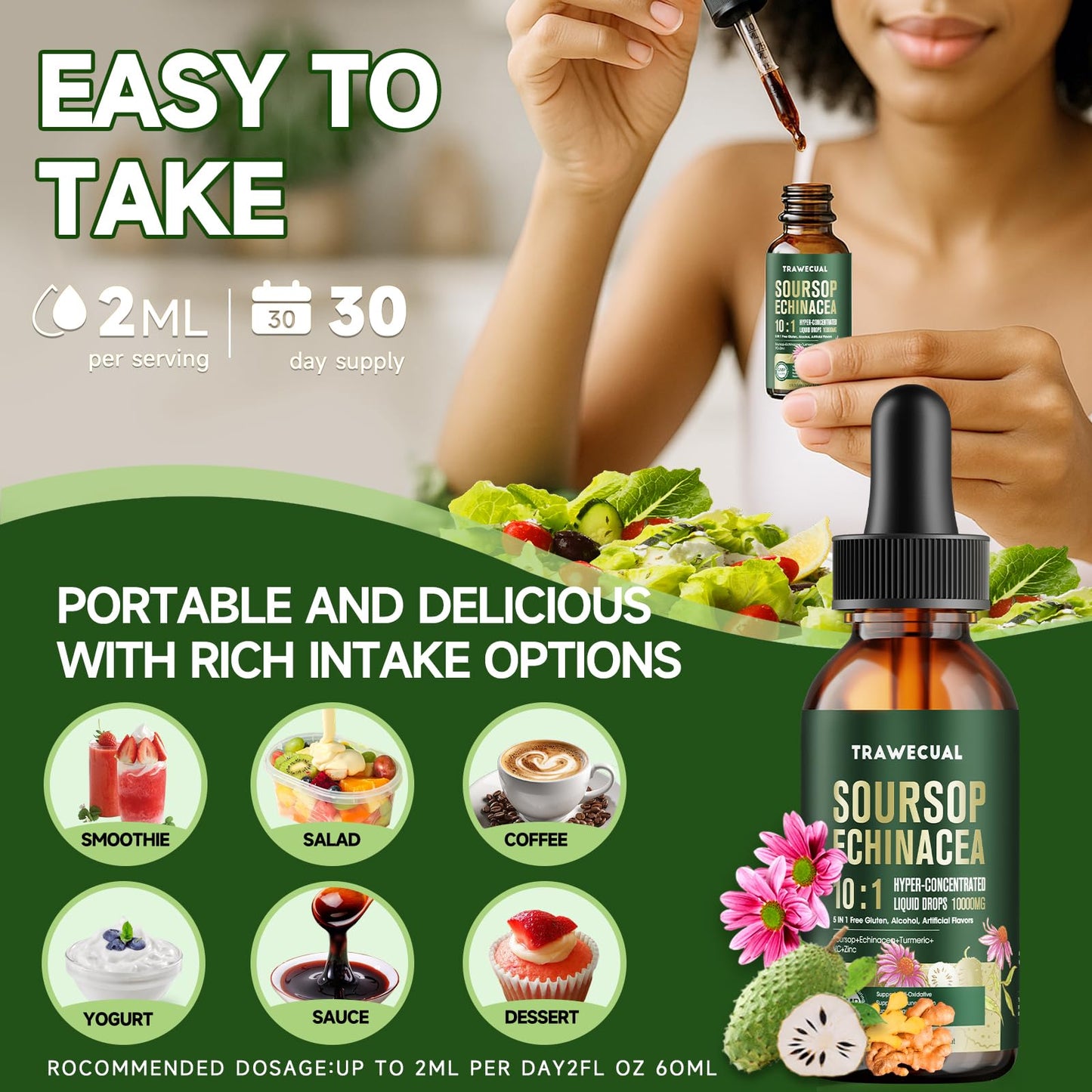 Soursop Graviola Liquid Drops 10:1 – Immune Support & Antioxidants