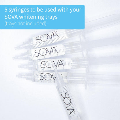 SOVA White Teeth Whitening Replacement Gel – 5 Pack | 35% Carbamide Peroxide