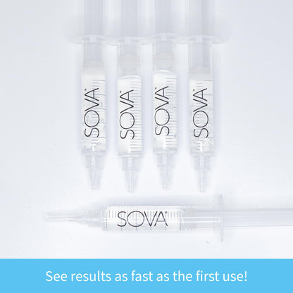 SOVA White Teeth Whitening Replacement Gel – 5 Pack | 35% Carbamide Peroxide