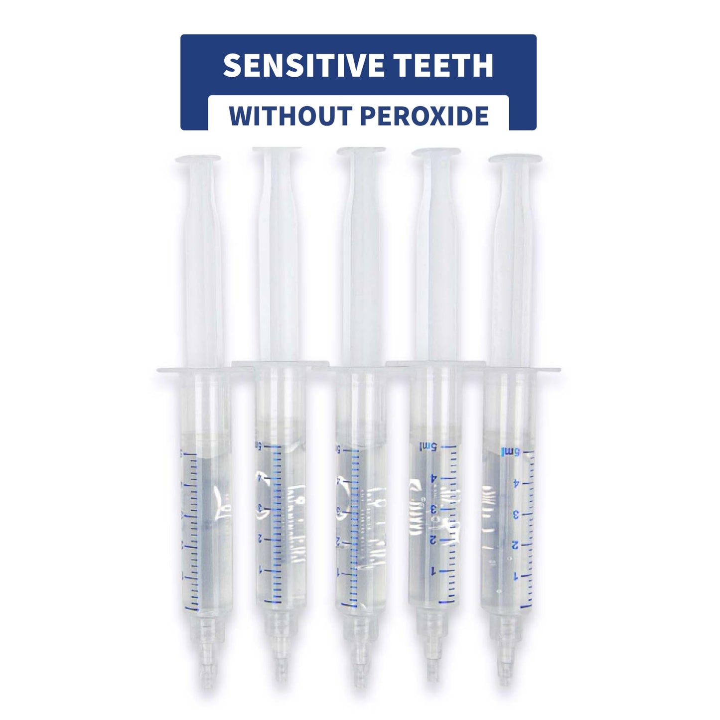 SOVA White Teeth Whitening Replacement Gel – Non-Peroxide, 5 Pack