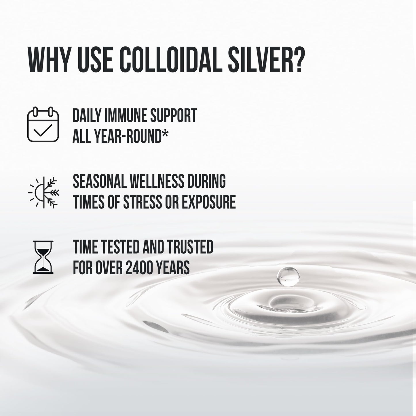 Sovereign Silver Immune Support – Colloidal Silver Hydrosol 10 ppm, 16 fl oz