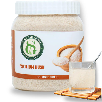 Sownandgrown Psyllium Husk Whole – 12 oz Fiber Supplement, Gluten Free, Vegan, Non-GMO